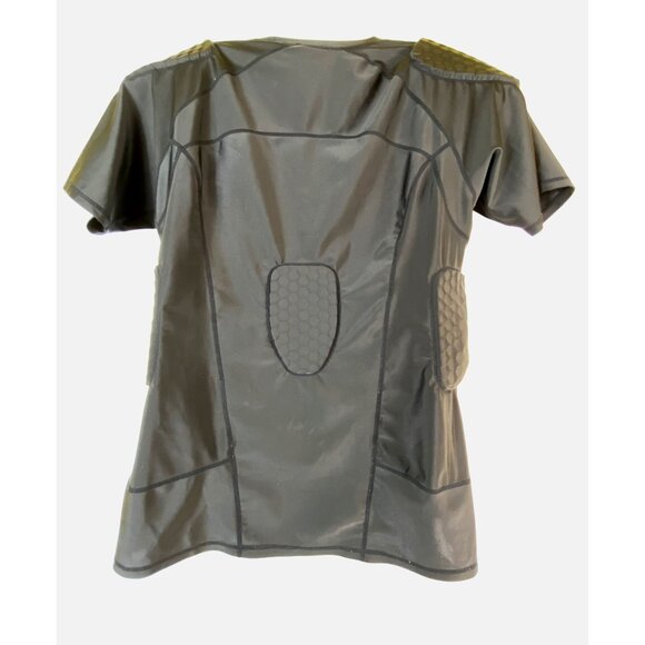 Tuoy Black Padded Performance Compression Protective Shirt 2XL Athletic Gear‎ - Picture 2 of 5